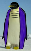 penguin,cape,purple,snow,cartoon