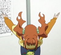 アニメ,女の子,ジャンプ,後ろ姿,赤髪