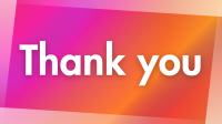 Thank you,感謝,カラフル,グラデーション,テキスト