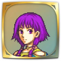 ドット絵,女性,紫色の髪,三つ編み,ゲームアイコン,ファイアーエムブレム