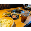 焼肉,食事,野菜,飲み物,レストラン